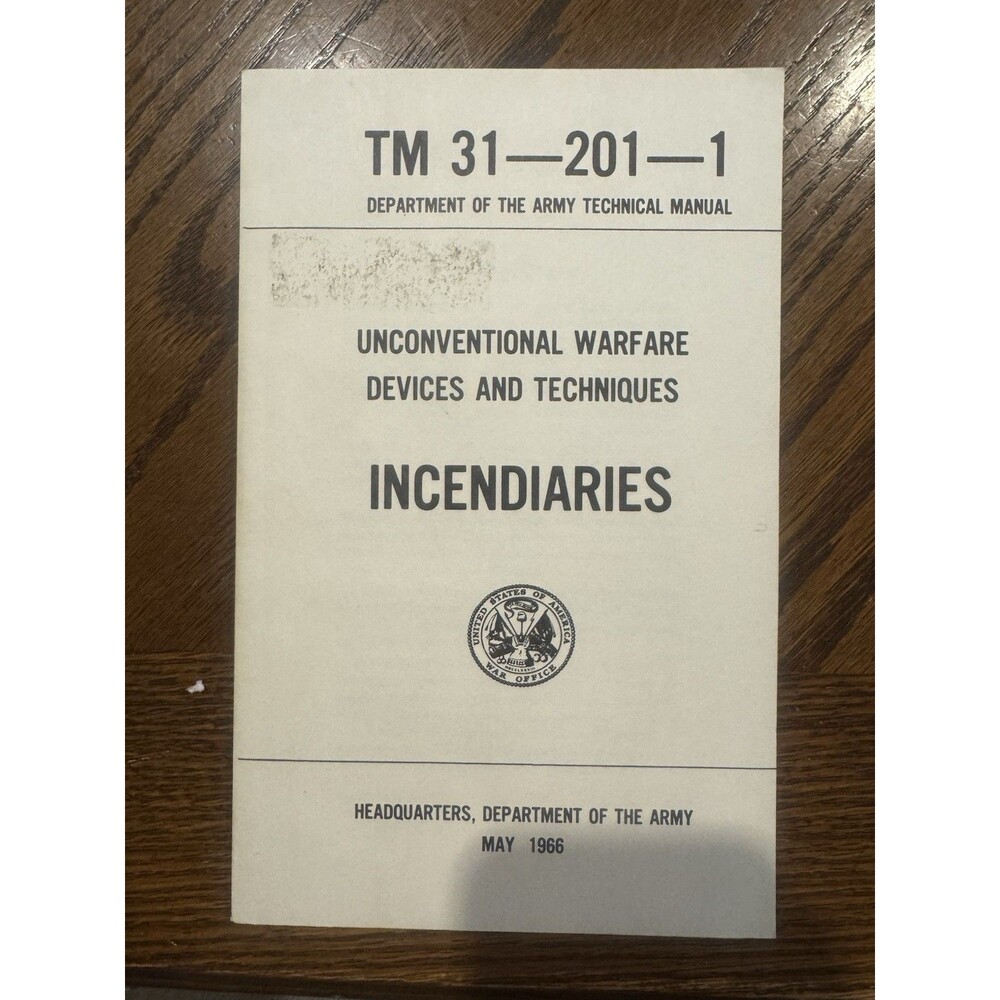 Department of the Army Technical Manual TM 31-200-1 - Warfare Devices References